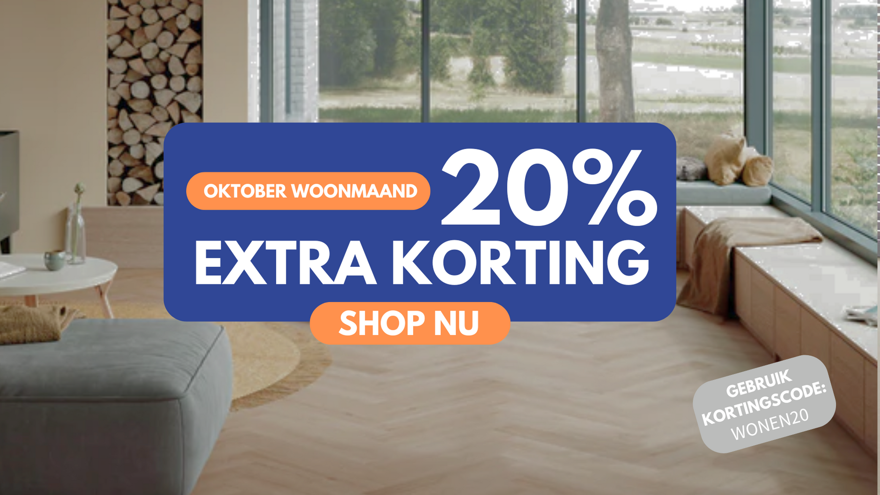 Oktober woonmaand bij Vloerenmarkt – Koop je droomvloer nu met 20% korting