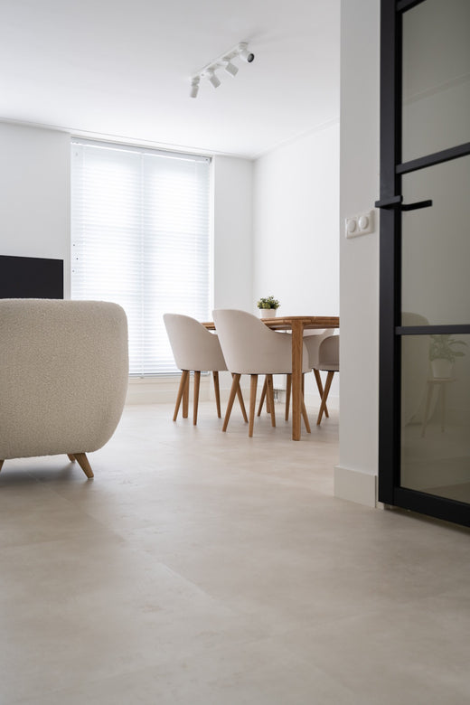 mFLOR 44715 Nuance XL Off White | PVC Tegel 90x90 cm | Dryback