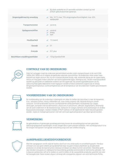 Stauf VDP-130 dispersie Primer 10 kg