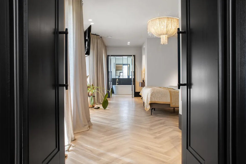 Staal van Vivafloors 6840 | Visgraat | Lijm PVC Dryback