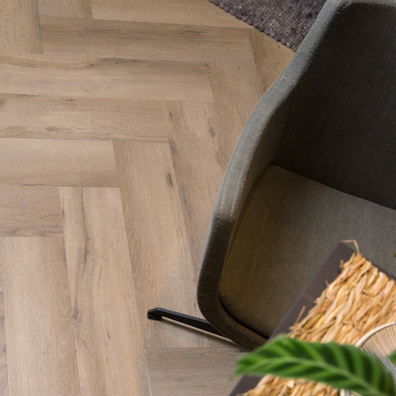 Staal van Vivafloors 6850 | Visgraat | Lijm PVC Dryback
