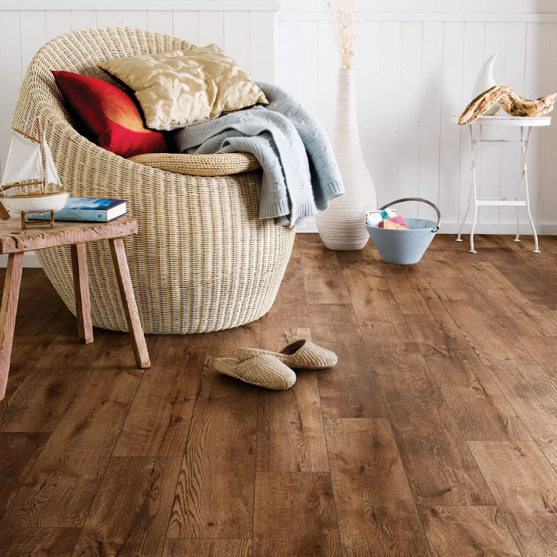Staal van Otium Laminaat | Amber Brown | 4V-Groef