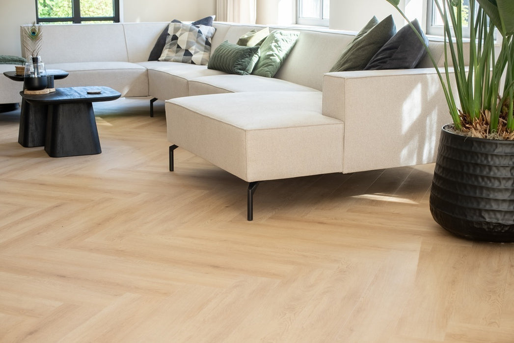 Floer Cetus Crème - Walvisgraat Click PVC