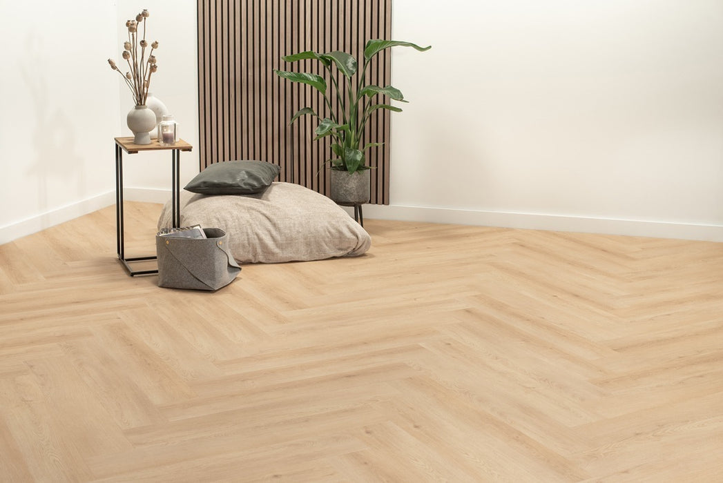 Floer Cetus Crème - Walvisgraat Click PVC