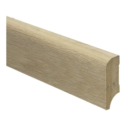 Koloniale plint 22x58 mm massief Eiken | Wit geolied