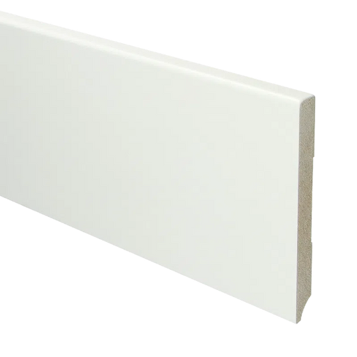 Moderne MDF plint | RAL 9016 Verkeerswit / 12 x 120 millimeter