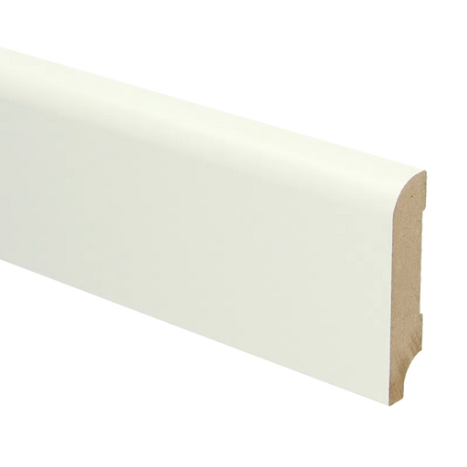 Koloniale MDF plint | RAL 9010 Gebroken wit | 15 x 70 millimeter