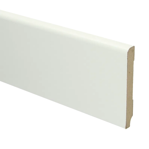 Koloniale MDF plint | RAL 9010 Gebroken wit | 12 x 90 millimeter