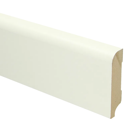 Koloniale MDF plint | RAL 9010 Gebroken wit | 18 x 76 millimeter