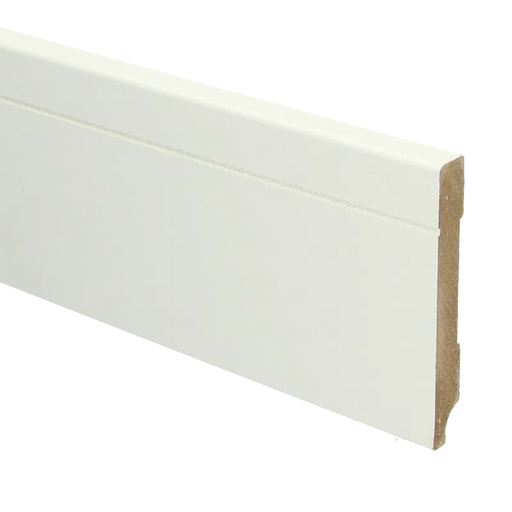 Luxe MDF plint | RAL 9010 Gebroken wit | 12 x 90 mm