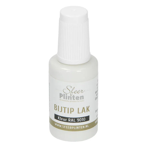 Plintenlak | Bijtip lak  - 20ml | RAL 9010 Gebroken wit