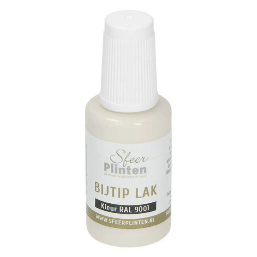 Plintenlak | Bijtip lak  - 20ml | RAL 9001 Crèmewit