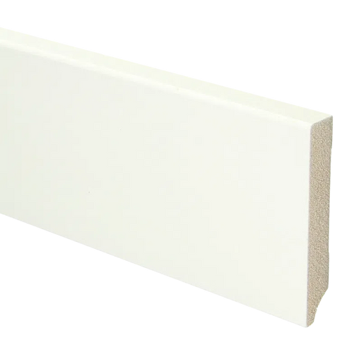 Moderne MDF plint | Witte grondverf / 15 x 90 millimeter