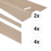 Otium PVC Traptreden Set voor 4 treden - Calm