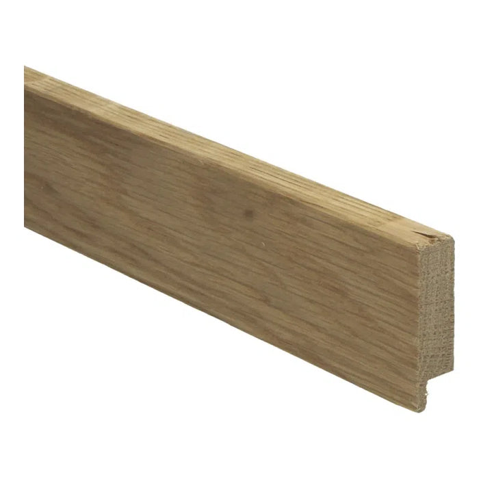 Rechte houten plint 15x54 massief Eiken