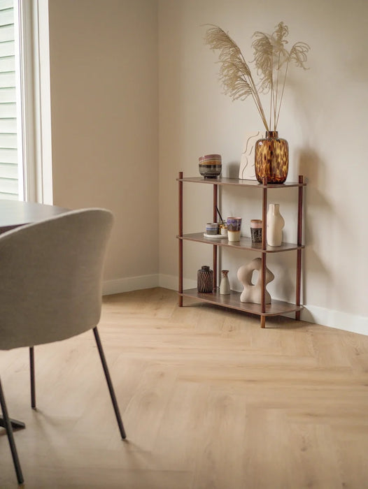 Floer Bryde Bruin - Walvisgraat Dryback Plak PVC