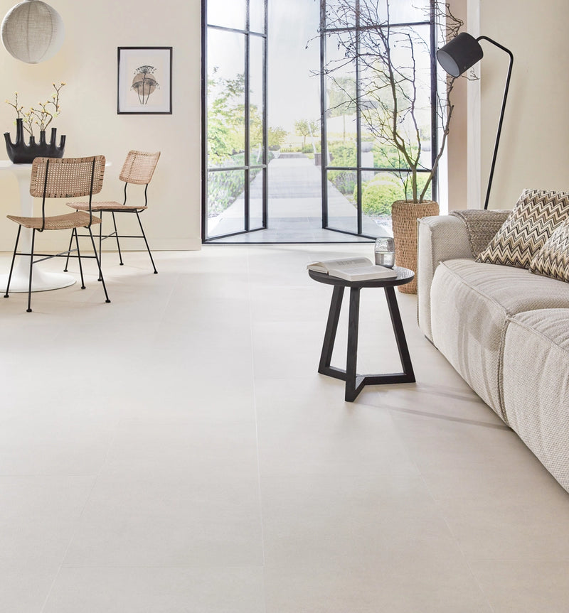 Staal van Floer Betonlook Zand - Tegel Click PVC
