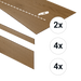 Otium PVC Traptreden Set voor 4 treden - Mica