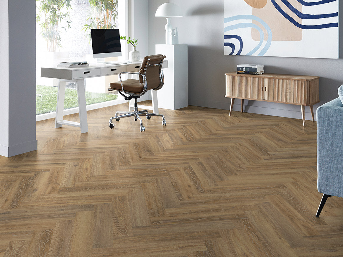mFLOR 41215 Parva Oak Apulia | Visgraat PVC | Dryback