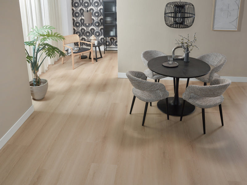 Staal van Floer Landhuis Lichtbruine Eik - Click PVC