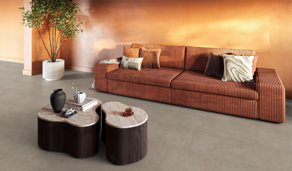 FloorLife Highbury XL Light grey - Tegel 90 x 90 Plak PVC Dryback