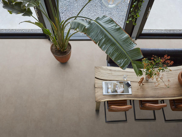 FloorLife Highbury XL Warm grey - Tegel 90 x 90 Plak PVC Dryback
