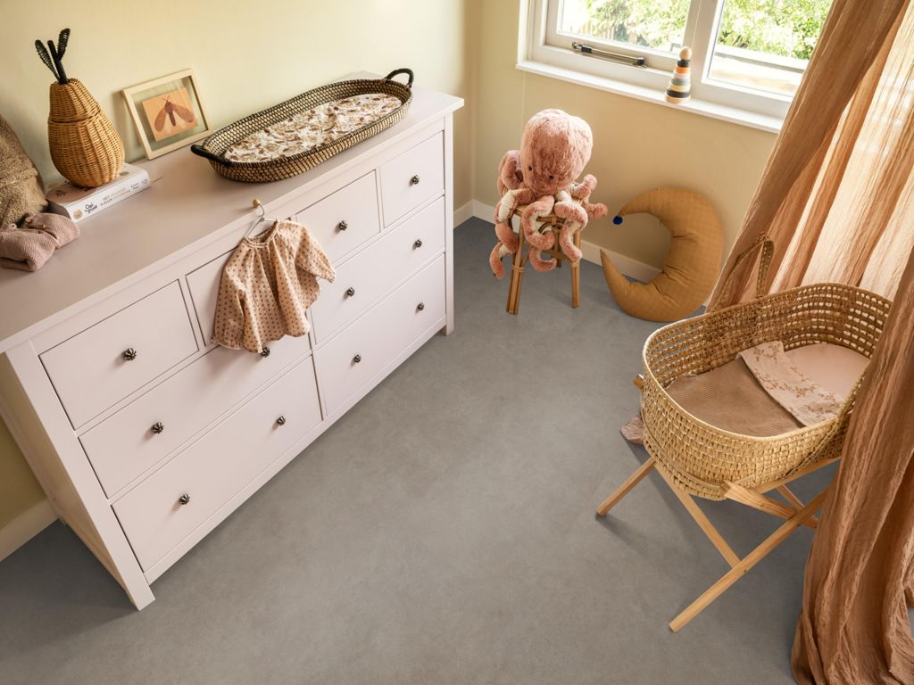 Ambiant Cerino XL Warm grey - Tegel 90 x 90 Plak PVC Dryback