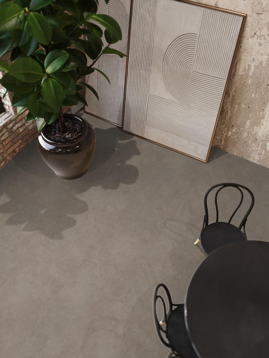 FloorLife Highbury XL Warm grey - Tegel 90 x 90 Plak PVC Dryback