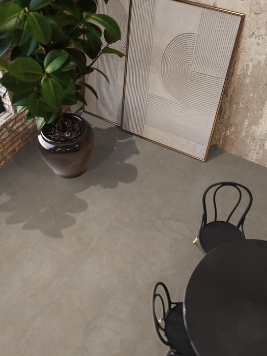 FloorLife Highbury XL Grey - Tegel 90 x 90 Plak PVC Dryback