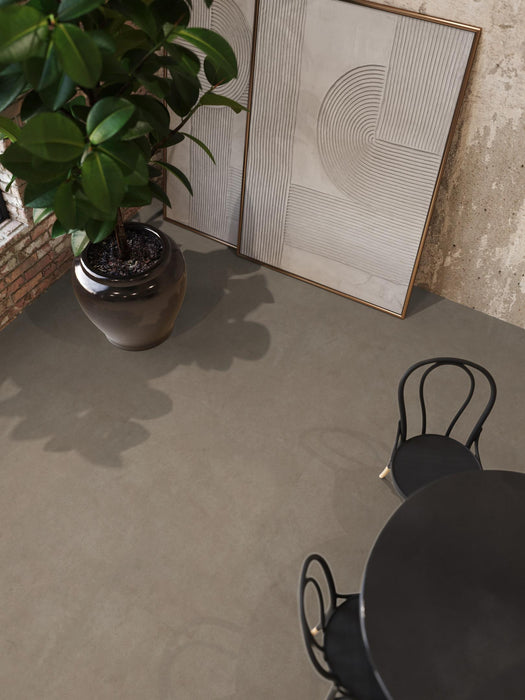 FloorLife Highbury XL Taupe - Tegel 90 x 90 Plak PVC Dryback