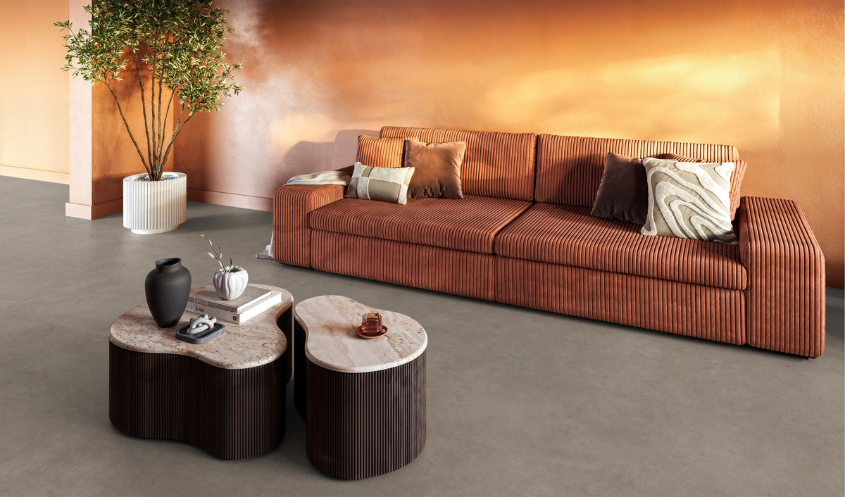 FloorLife Highbury XXL Warm grey - Tegel 120 x 60 Plak PVC Dryback