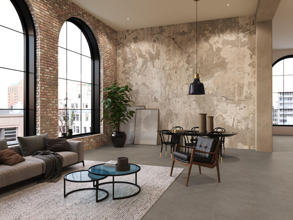 FloorLife Highbury XXL Warm grey - Tegel 120 x 60 Plak PVC Dryback