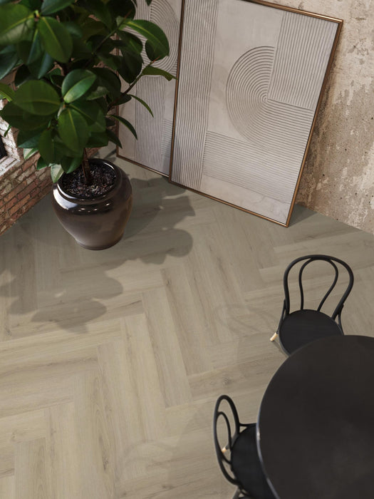 FloorLife YUP XL Greenford Beige - Visgraat Plak PVC
