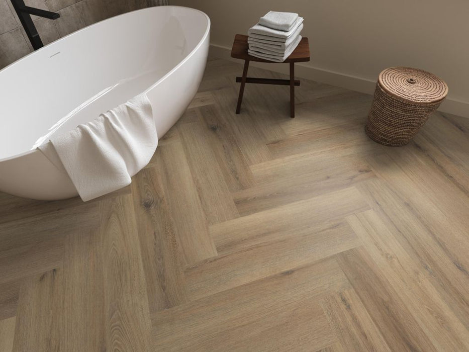 Ambiant Spigato Valento Light brown - Visgraat Plak PVC