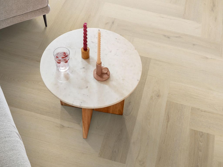 Ambiant Spigato Valento Warm beige - Visgraat Click PVC