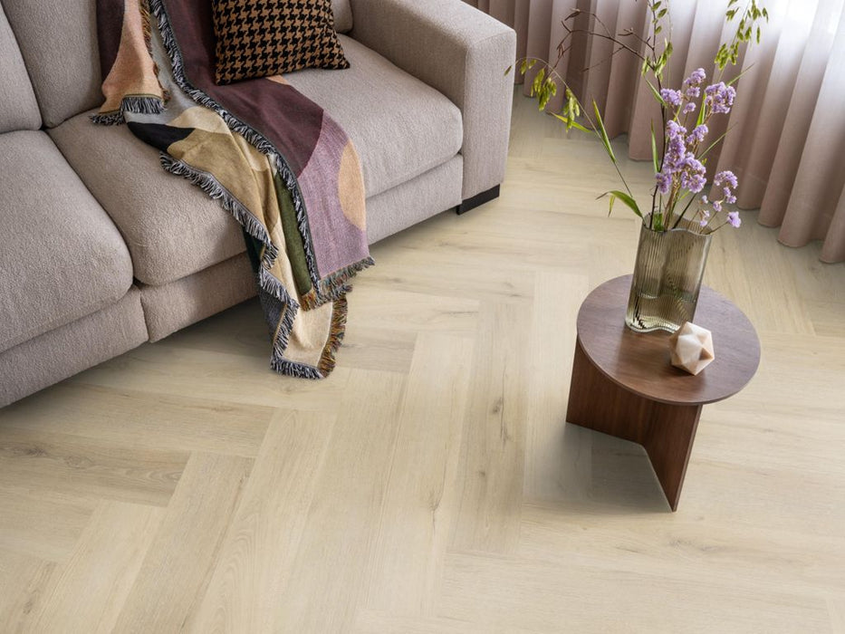 Ambiant Spigato Valento Warm beige - Visgraat Click PVC