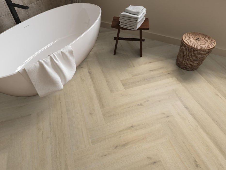 Ambiant Spigato Valento Warm beige - Visgraat Click PVC