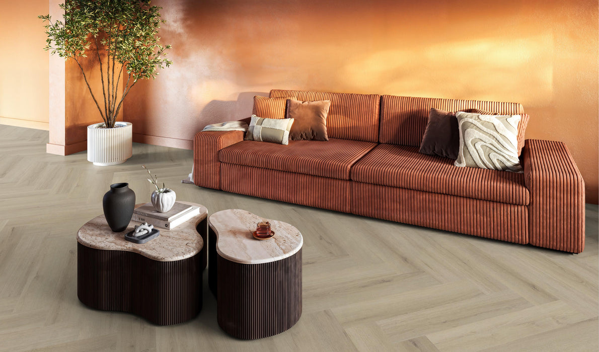 FloorLife YUP XL Greenford Beige - Visgraat Click PVC