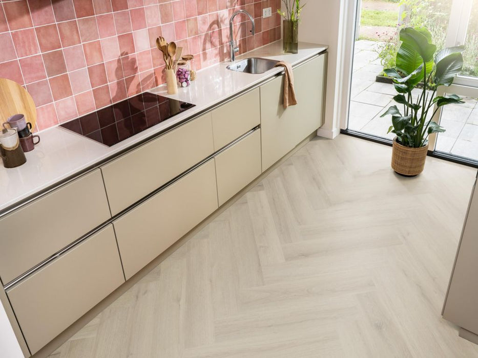 Ambiant Spigato Valento Beige - Visgraat Click PVC