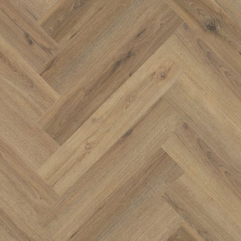 Staal van Ambiant Spigato Valento Light brown - Visgraat Click PVC