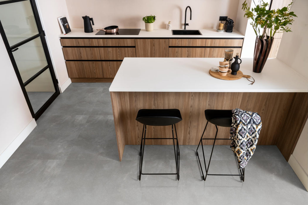 Ambiant Piazzo XL Dark grey | Tegel 90 x 90 Plak PVC dryback