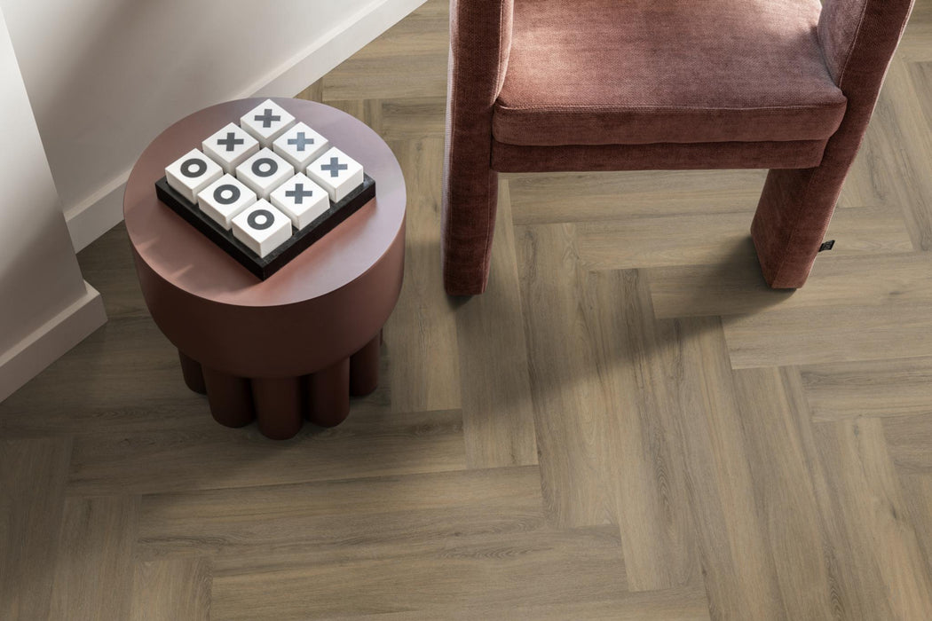 Ambiant Spigato Avanto Light Brown | Visgraat Lijm PVC