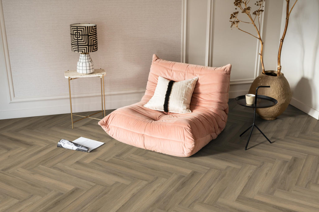 Ambiant Spigato Avanto Light Brown | Visgraat Lijm PVC