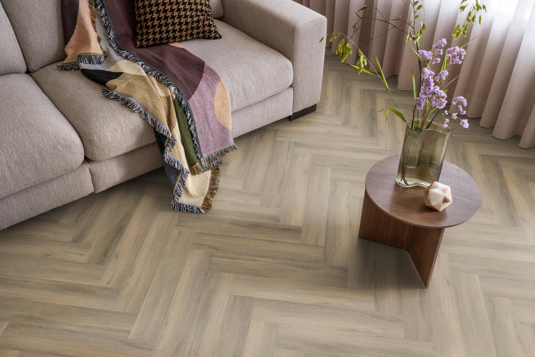 Ambiant Spigato Avanto Light Brown | Visgraat Lijm PVC