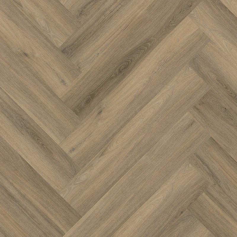 Staal van Ambiant Spigato Avanto Light Brown | Visgraat Lijm PVC