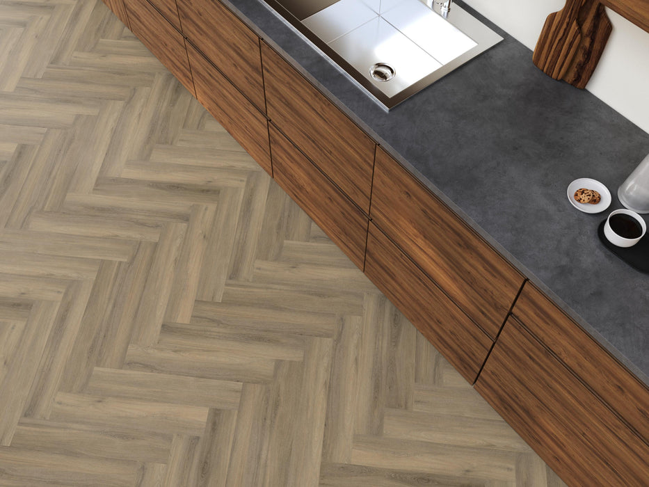 FloorLife YUP Paddington Light brown - Visgraat Click PVC