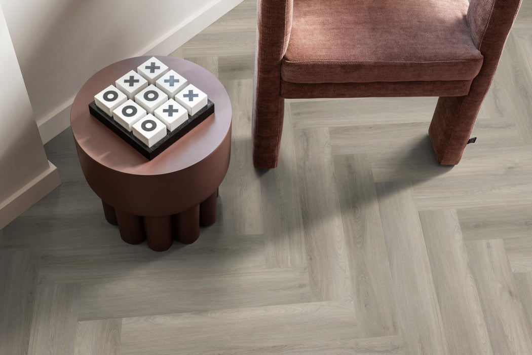 Ambiant Spigato Avanto Grey | Visgraat Lijm PVC