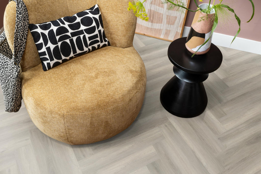 Ambiant Spigato Avanto Grey | Visgraat Lijm PVC
