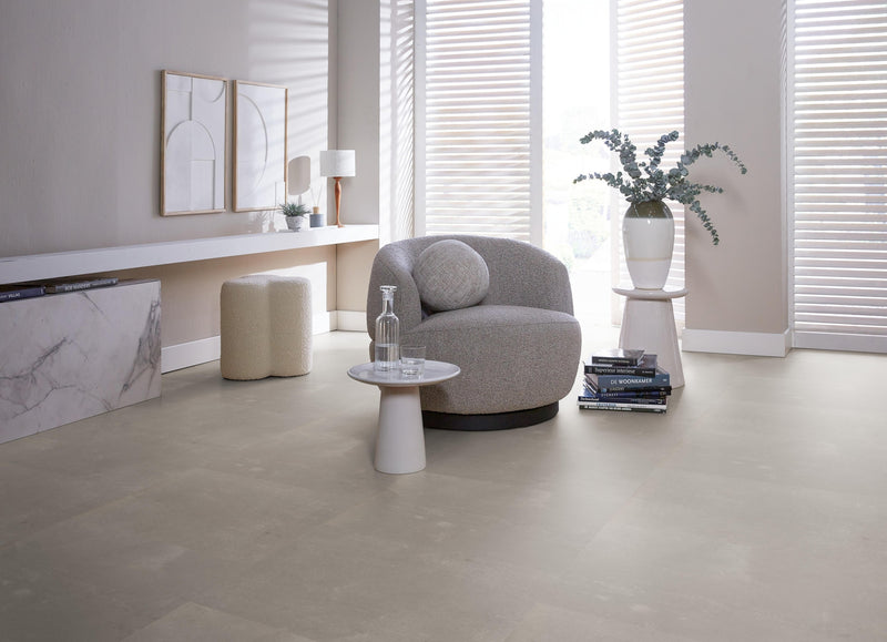Staal van Ambiant Ceramo Light grey | Tegel 60 x 60 Klik PVC