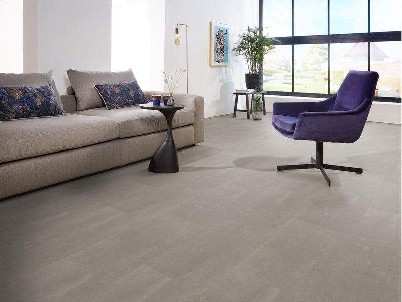 Staal van Ambiant Ceramo Light grey | Tegel 60 x 60 Plak PVC dryback